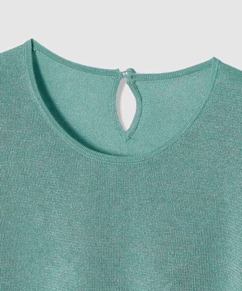 ANAYI（アナイ）の「シアー天竺クルーネック プルオーバー（ニット/セーター・レディース・ライトグレー/グリーン/ピンク/ホワイト/ブラック・38/36）」の15枚目の写真