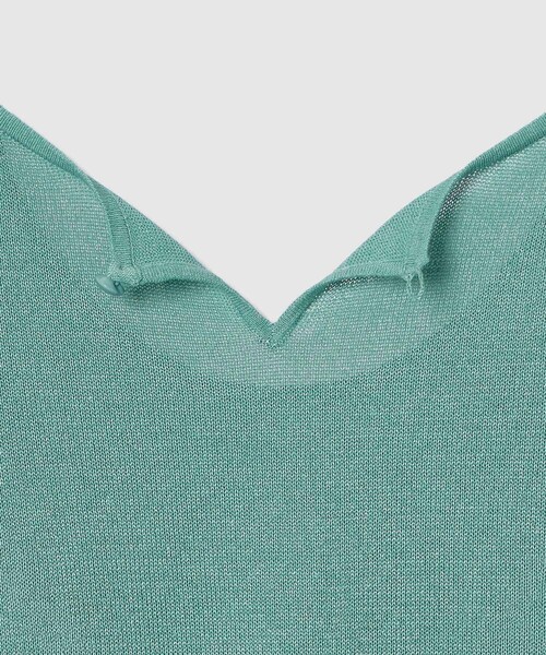 ANAYI（アナイ）の「シアー天竺クルーネック プルオーバー（ニット/セーター・レディース・ライトグレー/グリーン/ピンク/ホワイト/ブラック・38/36）」の18枚目の写真