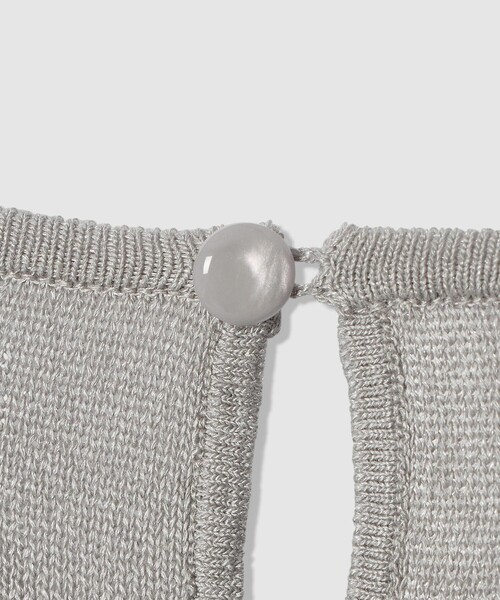 ANAYI（アナイ）の「シアー天竺クルーネック プルオーバー（ニット/セーター・レディース・ライトグレー/グリーン/ピンク/ホワイト/ブラック・38/36）」の22枚目の写真