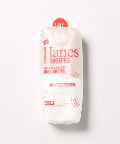 HANES(ヘインズ)の「Hanes(ヘインズ)ジャパンフィット ノースリーブTシャツ 無地アソートカラー2枚組/綿100% インナー レディース(Tシャツ/カットソー・レディース・ホワイト×ブラック/ホワイト系その他・M/L)」の12枚目の写真