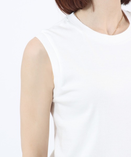 HANES(ヘインズ)の「Hanes(ヘインズ)ジャパンフィット ノースリーブTシャツ 無地アソートカラー2枚組/綿100% インナー レディース(Tシャツ/カットソー・レディース・ホワイト×ブラック/ホワイト系その他・M/L)」の20枚目の写真