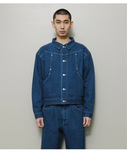 bal(バル)の「【BAL】バル CARB POCKET WASHIED DENIM JACKET(デニムジャケット・メンズ・ブルー・SMALL/LARGE)」の3枚目の写真