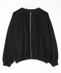 mitis | mitis ダンボールニット チュール ドッキング ジップアップ ブルゾン(ブルゾン)