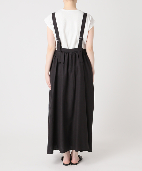 JOURNAL STANDARD relume（ジャーナルスタンダード　レリューム）の「《WEB+一部店舗限定》［2点セット］リネンミックスタックワンピース+タンク（ワンピース・レディース・ネイビー/ブラック/カーキ・FREE）」の14枚目の写真