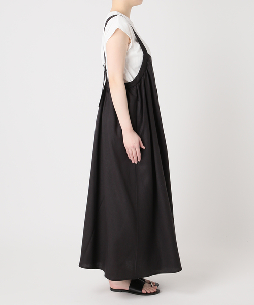 JOURNAL STANDARD relume（ジャーナルスタンダード　レリューム）の「《WEB+一部店舗限定》［2点セット］リネンミックスタックワンピース+タンク（ワンピース・レディース・ネイビー/ブラック/カーキ・FREE）」の15枚目の写真