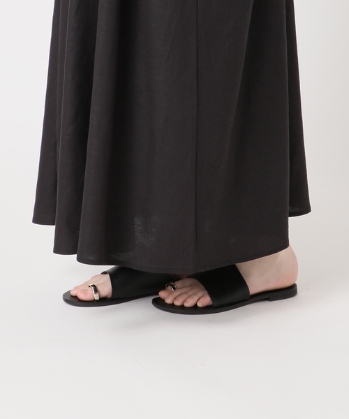 JOURNAL STANDARD relume（ジャーナルスタンダード　レリューム）の「《WEB+一部店舗限定》［2点セット］リネンミックスタックワンピース+タンク（ワンピース・レディース・ネイビー/ブラック/カーキ・FREE）」の18枚目の写真