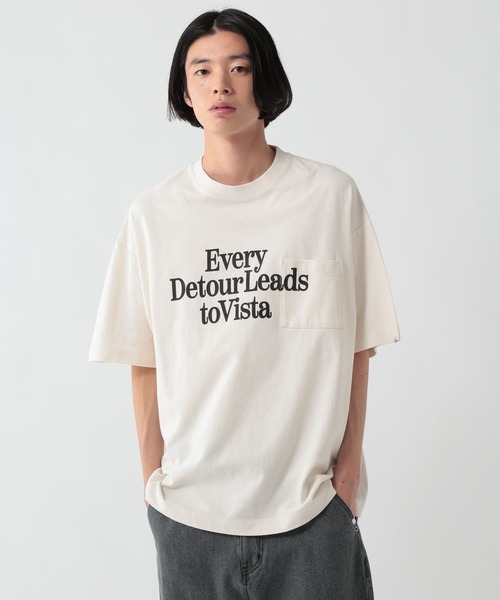 GEORGE'S(ジョージズ)の「ピグメントプリントTシャツ(Tシャツ/カットソー・メンズ・オフホワイト/ブルー/スミクロ・MEDIUM/LARGE)」の20枚目の写真