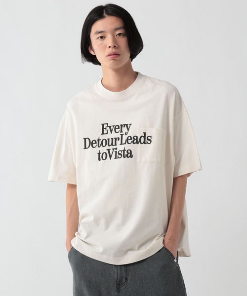 GEORGE'S(ジョージズ)の「ピグメントプリントTシャツ(Tシャツ/カットソー・メンズ・オフホワイト/ブルー/スミクロ・MEDIUM/LARGE)」の22枚目の写真