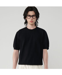 UNTAPPED STUDIO（アンタップドスタジオ）の「ウォッシャブルクールコットン半袖ラウンドニット5COLOR（Tシャツ/カットソー）」