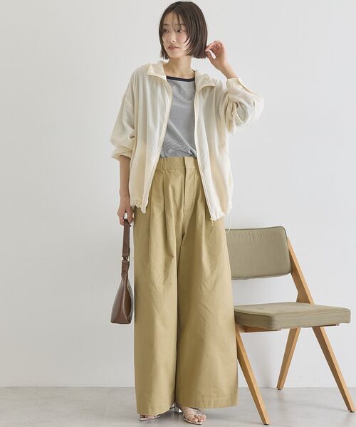 AMERICAN HOLIC(アメリカンホリック)の「シアーカラーボーダープルオーバー(Tシャツ/カットソー・レディース・ダークネイビー/ライトグレー・M/L)」の17枚目の写真