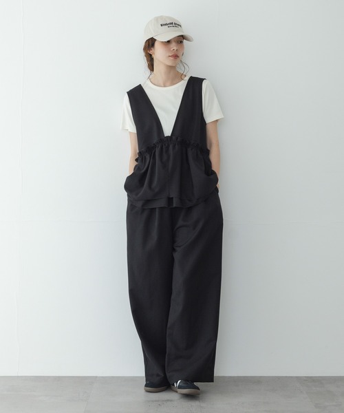 URBAN RESEARCH Sonny Label（アーバンリサーチサニーレーベル）の「ペプラムフリルアソートオールインワン（その他パンツ・レディース・インディゴブルー/ブラック・38/36）」の22枚目の写真