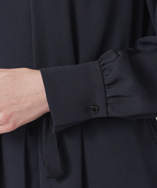 MACKINTOSH LONDON（マッキントッシュ ロンドン）の「【WEB・一部店舗限定】ポリエステルジョーゼットドレス（ワンピース・レディース・ネイビー・36/38/40）」の7枚目の写真