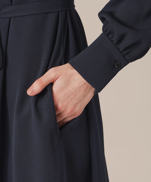 MACKINTOSH LONDON（マッキントッシュ ロンドン）の「【WEB・一部店舗限定】ポリエステルジョーゼットドレス（ワンピース・レディース・ネイビー・36/38/40）」の8枚目の写真