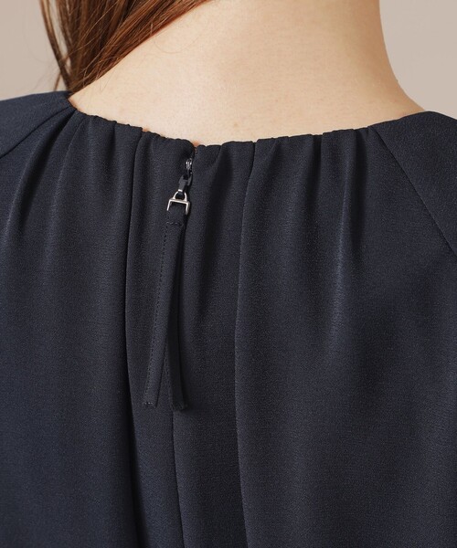 MACKINTOSH LONDON（マッキントッシュ ロンドン）の「【WEB・一部店舗限定】ポリエステルジョーゼットドレス（ワンピース・レディース・ネイビー・36/38/40）」の9枚目の写真