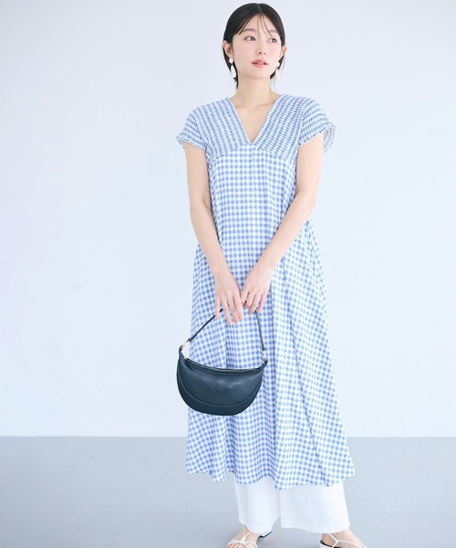 coca（coca）（コカ）の「シャーリングバックリボンワンピース（ワンピース・レディース・ブラック/A・L/M/S）」の12枚目の写真