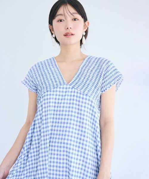 coca（coca）（コカ）の「シャーリングバックリボンワンピース（ワンピース・レディース・ブラック/A・L/M/S）」の13枚目の写真