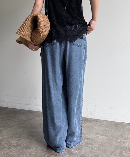 DouDou(ドゥドゥ)の「リヨセルペインターデニム(デニムパンツ・レディース・ブルー・TM/FREE)」の10枚目の写真