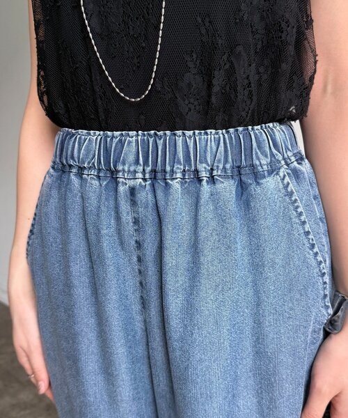 DouDou(ドゥドゥ)の「リヨセルペインターデニム(デニムパンツ・レディース・ブルー・TM/FREE)」の16枚目の写真