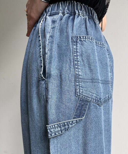 DouDou(ドゥドゥ)の「リヨセルペインターデニム(デニムパンツ・レディース・ブルー・TM/FREE)」の18枚目の写真