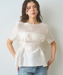 Whim Gazette | 【インフルエンサーコラボ】オーガンジーペプラムブラウス(シャツ/ブラウス)