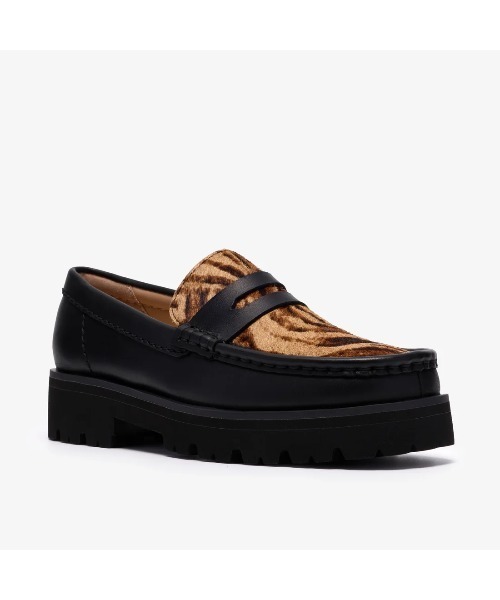 Clarks(クラークス)の「クラークス【Clarks】- ユーコナーペニー レザーローファー【Yukoner Penny. (WOMENS) Black Combi Leather 26186570】a(ローファー・レディース・ブラック・24.5cm/24.0cm/23.5cm)」の1枚目の写真