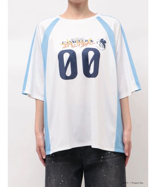 CALNAMUR（カルナムール）の「【新世紀エヴァンゲリオンコラボ】レイ アスカ ユニフォームTシャツ（Tシャツ/カットソー・レディース・ホワイト/レッド・FREE）」の4枚目の写真