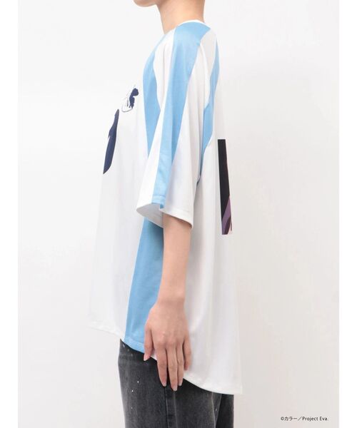 CALNAMUR（カルナムール）の「【新世紀エヴァンゲリオンコラボ】レイ アスカ ユニフォームTシャツ（Tシャツ/カットソー・レディース・ホワイト/レッド・FREE）」の3枚目の写真