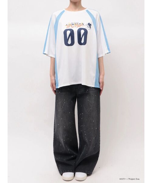 CALNAMUR（カルナムール）の「【新世紀エヴァンゲリオンコラボ】レイ アスカ ユニフォームTシャツ（Tシャツ/カットソー・レディース・ホワイト/レッド・FREE）」の16枚目の写真