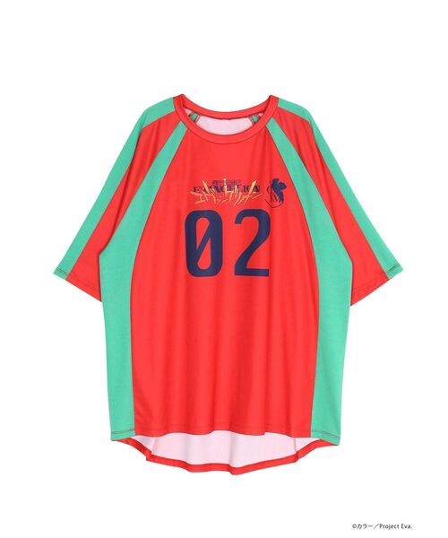 CALNAMUR（カルナムール）の「【新世紀エヴァンゲリオンコラボ】レイ アスカ ユニフォームTシャツ（Tシャツ/カットソー・レディース・ホワイト/レッド・FREE）」の13枚目の写真