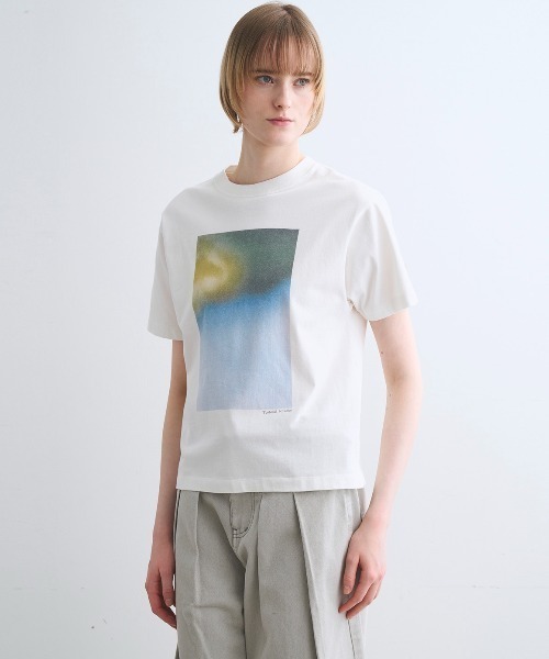 three dots（スリードッツ）の「【unisex】グラフィックTシャツ（Tシャツ/カットソー・レディース・ブルー系その他/ピンク系その他/その他1・SMALL/X-SMALL）」の2枚目の写真