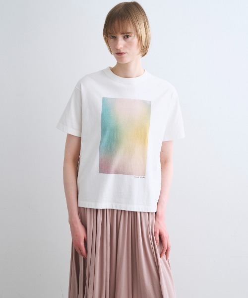 three dots（スリードッツ）の「【unisex】グラフィックTシャツ（Tシャツ/カットソー・レディース・ブルー系その他/ピンク系その他/その他1・SMALL/X-SMALL）」の3枚目の写真
