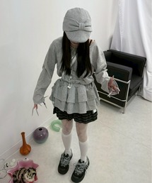 Never mind the XU / Chikashitsu+（ネバーマインド ザ エックスユー / チカシツプラス）の「【nmtc+】cancan mini one-piece / 【エヌエムティーシープラス】カンカンミニワンピース <着用動画あり>（ワンピース）」