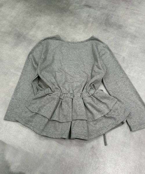 Never mind the XU / Chikashitsu+（ネバーマインド ザ エックスユー / チカシツプラス）の「【nmtc+】cancan mini one-piece / 【エヌエムティーシープラス】カンカンミニワンピース <着用動画あり>（ワンピース・レディース・グレー/ブラック・ONE SIZE）」の17枚目の写真