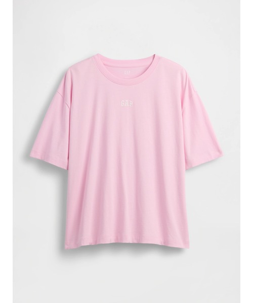 GAP(ギャップ)の「オーバーサイズ GAPロゴ チューニックTシャツ(Tシャツ/カットソー・レディース・ブラック/ベージュ/ホワイト/ピンク・XXS/XL/L/M/S/XS)」の18枚目の写真