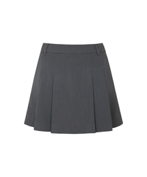 CLASSIC TWILL SKIRT W/INNER PANTS_Grey