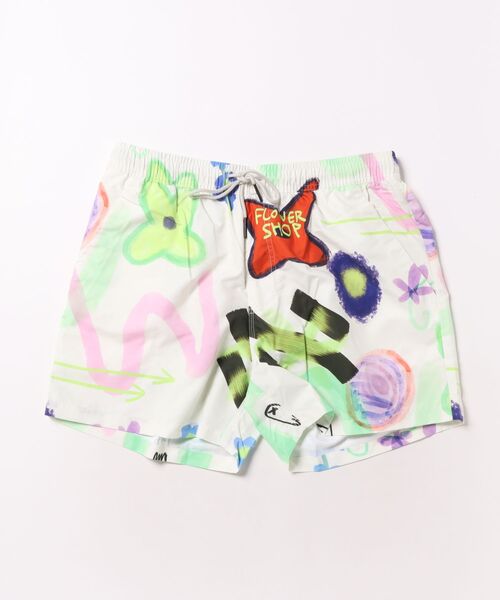BOARD SHORTS/OAS / アートグラフィックボードショーツ マルチカラー 水陸両用 ショートパンツ スイムショーツ 夏 フェス