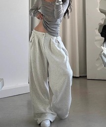 tunee（チュニー）の「【MASHIRO】ダブルタックスウェットパンツ ユニセックス(MA/EKW139)（スウェットパンツ）」