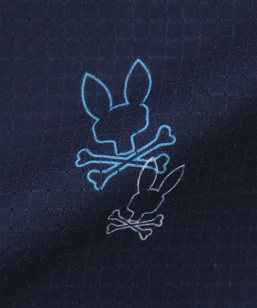 Psycho Bunny（サイコバニー）の「[GOLF] DotAir アウトライン2BUNNY 総柄ポロシャツ（ポロシャツ・メンズ・ネイビー/ホワイト/ブラック・MEDIUM/LARGE/X-LARGE）」の7枚目の写真