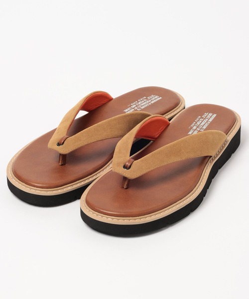 niko and...(ニコアンド)の「フェイクレザー配色トングサンダル(サンダル・メンズ・ブラック/ブラウン・MEDIUM/LARGE)」の11枚目の写真