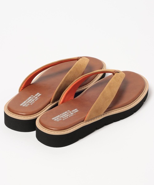 niko and...(ニコアンド)の「フェイクレザー配色トングサンダル(サンダル・メンズ・ブラック/ブラウン・MEDIUM/LARGE)」の14枚目の写真