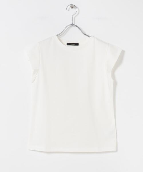 URBAN RESEARCH ROSSO WOMEN(アーバンリサーチ ロッソ)の「クールタッチスーピマコットンフレンチTシャツ(Tシャツ/カットソー・レディース・レッド/ブラウン/ブラック/オフホワイト・FREE)」の11枚目の写真