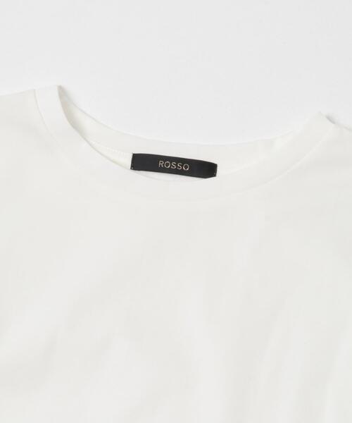 URBAN RESEARCH ROSSO WOMEN(アーバンリサーチ ロッソ)の「クールタッチスーピマコットンフレンチTシャツ(Tシャツ/カットソー・レディース・レッド/ブラウン/ブラック/オフホワイト・FREE)」の12枚目の写真