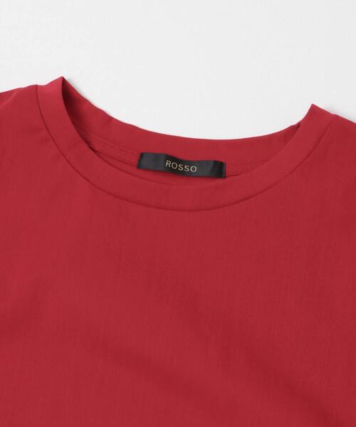 URBAN RESEARCH ROSSO WOMEN(アーバンリサーチ ロッソ)の「クールタッチスーピマコットンフレンチTシャツ(Tシャツ/カットソー・レディース・レッド/ブラウン/ブラック/オフホワイト・FREE)」の16枚目の写真