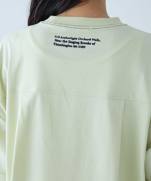 CRAFT STANDARD BOUTIQUE(クラフトスタンダードブティック)の「接触冷感 バイカラーヘムプルオーバー(Tシャツ/カットソー・レディース・グレー/オフホワイト/ライトグリーン/ネイビー・FREE)」の20枚目の写真