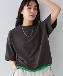 CRAFT STANDARD BOUTIQUE | 接触冷感 バイカラーヘムプルオーバー(Tシャツ/カットソー)