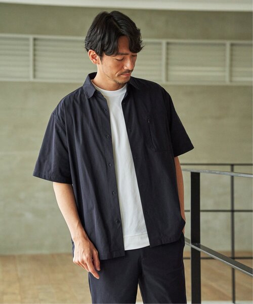 ikka(イッカ)の「【接触冷感】GOKU楽 AIR冷感シャツ【セットアップ対応】(シャツ/ブラウス・メンズ・ブラック/ネイビー/グレー/ライトグレー/ベージュ・XL/L/M/S)」の7枚目の写真