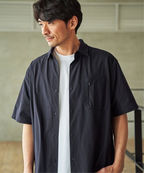 ikka(イッカ)の「【接触冷感】GOKU楽 AIR冷感シャツ【セットアップ対応】(シャツ/ブラウス・メンズ・ブラック/ネイビー/グレー/ライトグレー/ベージュ・XL/L/M/S)」の10枚目の写真