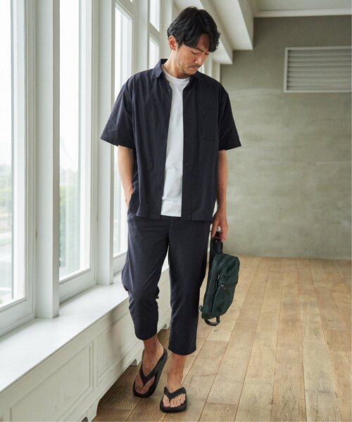ikka(イッカ)の「【接触冷感】GOKU楽 AIR冷感シャツ【セットアップ対応】(シャツ/ブラウス・メンズ・ブラック/ネイビー/グレー/ライトグレー/ベージュ・XL/L/M/S)」の11枚目の写真