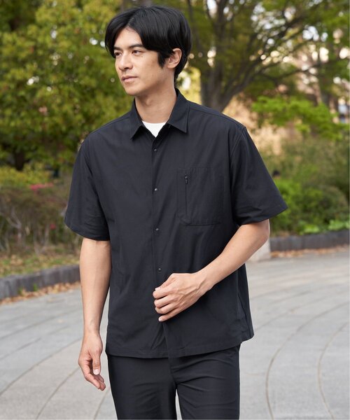 ikka(イッカ)の「【接触冷感】GOKU楽 AIR冷感シャツ【セットアップ対応】(シャツ/ブラウス・メンズ・ブラック/ネイビー/グレー/ライトグレー/ベージュ・XL/L/M/S)」の13枚目の写真