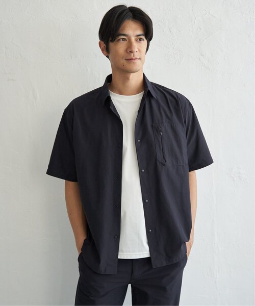 ikka(イッカ)の「【接触冷感】GOKU楽 AIR冷感シャツ【セットアップ対応】(シャツ/ブラウス・メンズ・ブラック/ネイビー/グレー/ライトグレー/ベージュ・XL/L/M/S)」の16枚目の写真